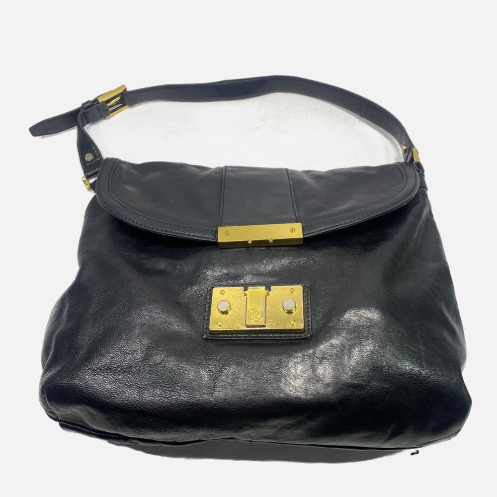 Tory Burch Black Leather Shoulder Bag